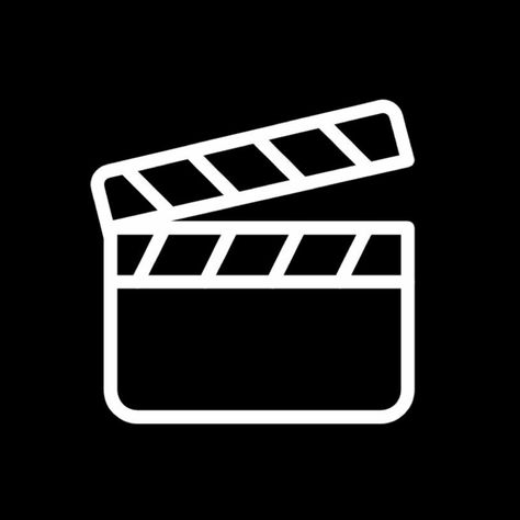 Cute iphome icon for movie Movie Icon Aesthetic Logo, Tv Icon Black, Imdb App Icon, Movie Logo Aesthetic, Movie Icon Logo, Movie App Icon, Dark Apps, Ig Games, Apps Aesthetic