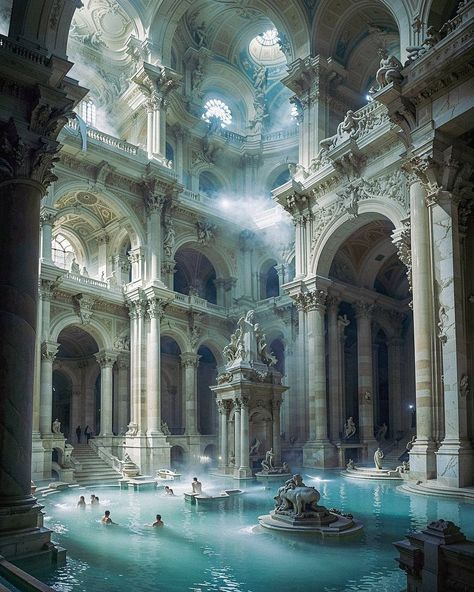 Water Palace Aesthetic, Ocean Themed Architecture, Atlantis Architecture, Atlantis Concept Art, Beach Kingdom, Kingdom Concept Art, Atlantis Aesthetic, Ocean Castle, Underwater Palace