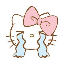 Hello Kitty: Pink | Line Emoji Hello Kitty Crying, Pink Emoji, Kitty Icon, Line Emoji, Hello Kitty Vans, Crying Emoji, Charmmy Kitty, Hello Kitty Images, Hello Kitty Aesthetic