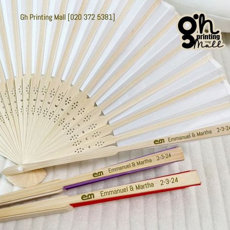 Bamboo Fans - Wedding Souvenirs | 020 372 5381 "Stylish & Practical: Bamboo Fans for Your Big Day!" Add a touch of nature to your wedding with bamboo hand-held fans that keep guests cool while showcasing your program. 🌸 📲 Message us for custom designs! 020 372 5381 #BambooFans #WeddingDetails #EcoChicWedding #BambooElegance #WeddingAccessories #SustainableCelebrations #CustomWeddingIdeas Fans Wedding, Wedding Fans, Wedding Souvenirs, Hand Held Fan, Custom Wedding, Wedding Details, Wedding Accessories, Big Day, Custom Design