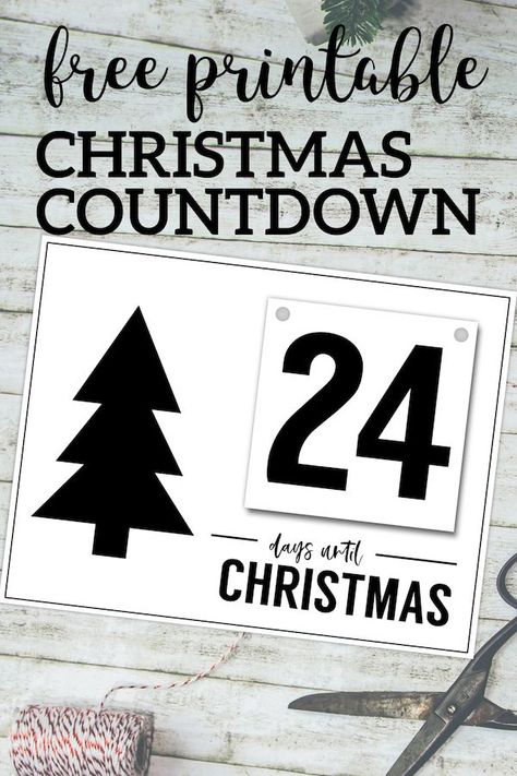 Free Printable Days Until Christmas Countdown. Advent calendar records how many days until Christmas. Easy DIY Christmas advent board. #papertraildesign #Christmas #Christmasadvent #Christmasadventcalendar #Christmascountdown Diy Christmas Easy, Days Until Christmas Countdown, Diy Christmas Advent, Christmas Countdown Diy, Christmas Easy, Diy Hanging Shelves, Christmas Collage, Paper Trail, Nails Christmas