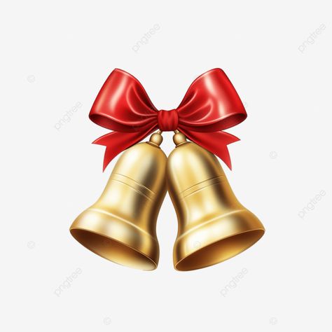 jingle bell winter gold bell with red bow christmas decoration element christmas bow png Bow Png Transparent, Red Bow Christmas, Winter Gold, Bow Png, Bow Christmas, Transparent Image, Christmas Bow, Jingle Bell, Christmas Bows