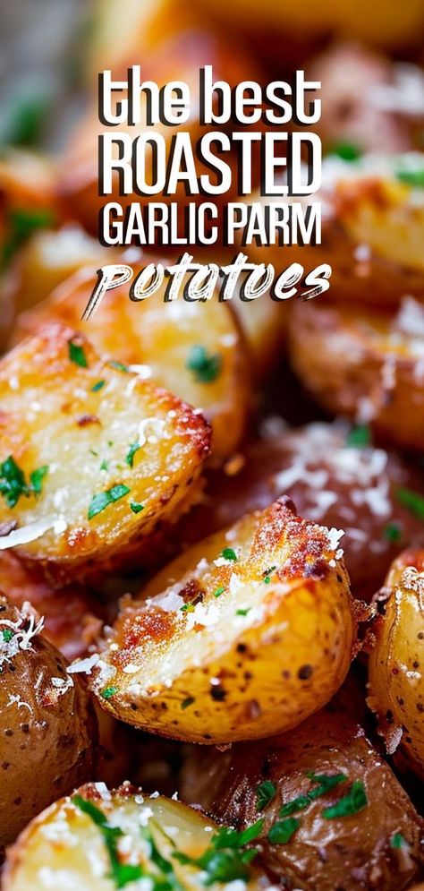 Parmesan Roast Potatoes [40 Minutes] – Chasety Garlic Parmesan Roasted Potatoes, London Broil Recipes, Best Baked Potato, Crispy Roast Potatoes, Parmesan Roasted Potatoes, Potatoes In Oven, Garlic Roasted Potatoes, Hot Potato, Herb Roasted Potatoes