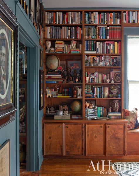 Finders, Keepers - At Home in Arkansas Barrister Bookcase Styling, Bookcase Office, Mom Office, Office Redo, Rachel Jones, Barrister Bookcase, Basement Remodel, Law Office, Finders Keepers