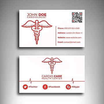 Medical business card Doctor Business Cards, Employee Id Card, Medical Business Card, Visiting Card Templates, Medical Theme, Card Design Template, Medical Business, Badge Template, Cabinet Medical