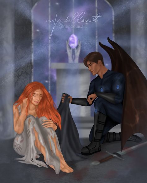 Acotar, sarah j maas, gwyn berdara, azriel, fae, magic, digital painting,temple Azriel Gwyn Art, Ariel And Gwyn, Iron Fey, Throne Of Glass Quotes, Sjm Books, Neural Art, Roses Book, Feyre And Rhysand, Fandom Art