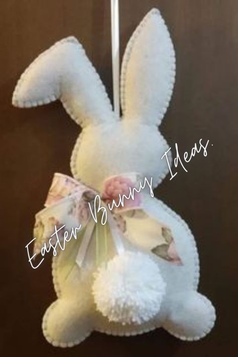 Easter Crafts To Make And Sell, Felt Bunnies, Diy – Velikonoce, Easter Bunny Template, Shabby Chic Easter, Easter Craft Decorations, Easter Pillows, Easter Bunny Crafts, Spring Easter Crafts