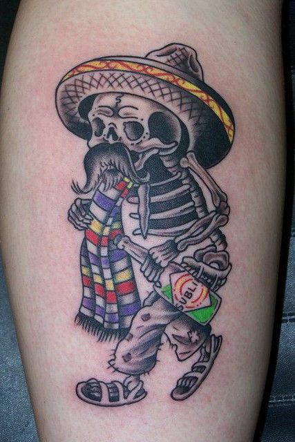 Day Of Dead Tattoo, Mexican Skull Tattoos, Day Of The Dead Tattoos, Day Of The Dead Tattoo, Dead Tattoo, Hard Tattoos, Tattoo Off, Mexican Tattoo, Mexican Art Tattoos