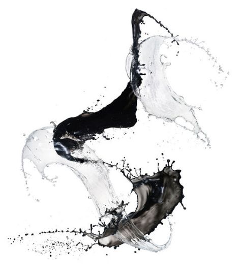 Shinichi Maruyama, who lives in New York, takes a glass of water (or sometimes a mop or a big calligraphic brush) and with a swirl of his hand or his wrist or by some voodoo which he probably can’t explain, he is able to turn sheets of liquid molecules into Japanese calligraphy Water Sculpture, High Speed Photography, Art Pierre, Graphic Projects, Japanese Calligraphy, Ink In Water, Water Art, India Ink, Japanese Artists