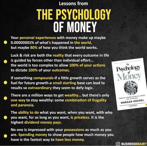 Entrepreneurship Books, Growth Mindset Book, Psychology Of Money, Best Self Help Books, Money Strategy, Business Inspiration Quotes, Money Management Advice, Self Development Books, Money Saving Strategies