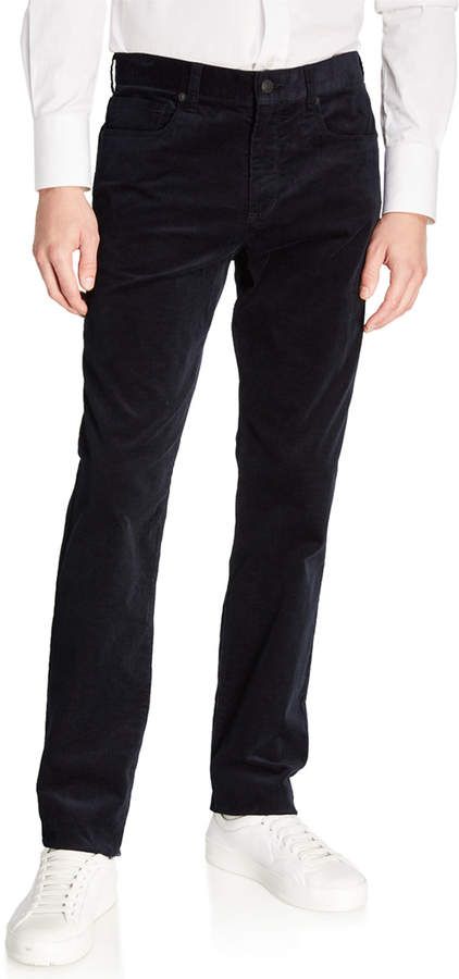 Black Corduroy Pants Outfit, Corduroy Pants Outfit, Black Corduroy Pants, Corduroy Pants Men, Slim Straight Pants, Brunello Cucinelli Men, Stretch Dress Pants, Flannel Dress, Japanese Denim