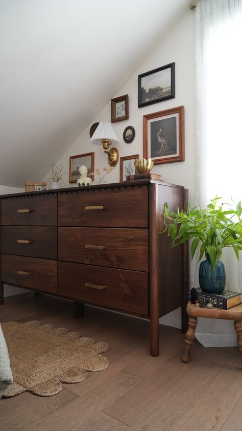 IKEA TARVA Dresser Makeover (Samantha Dresser by Lulu and Georgia Dupe!) — DIY IN PROGRESS Ikea Tarva Stain, Stained Tarva Dresser, Tarva 5 Drawer Dresser Hack, Ikea Tarva Dresser Nursery, Diy Ikea Tarva Dresser, Upcycling Dresser Ideas, Ikea Tarva Dresser Stained, Stained Ikea Dresser, Ikea Pine Dresser Makeover