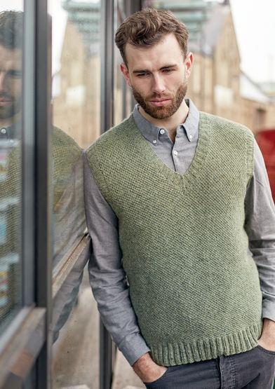 Mens Vest Pattern, Knitting Patterns For Men, Martin Storey, Sheep Knitting Pattern, Knit For Men, Knit Vest Pattern Free, Vest Knitting Pattern, Sweater And Cardigan, Cosy Sweater