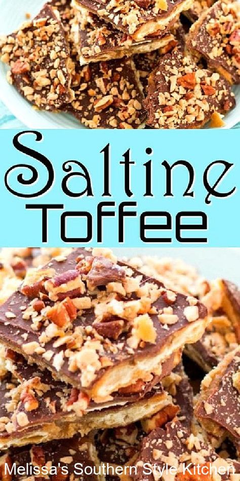 Poor Mans Toffee, Toffee Bits Recipe Baking, Recipes Using Heath Toffee Bits, Christmas Crackers Recipe Saltine Toffee, Toffee Dessert, Saltine Cracker Toffee, Easy Toffee, Saltine Cracker, Saltine Toffee