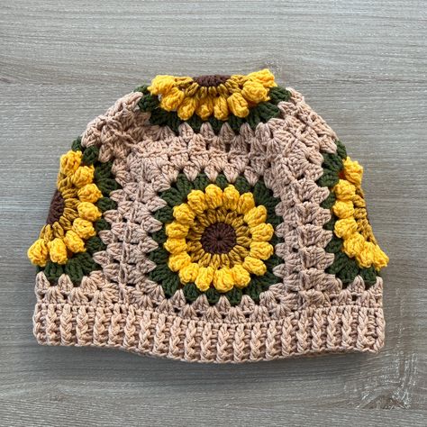 Crochet sunflower bouquet