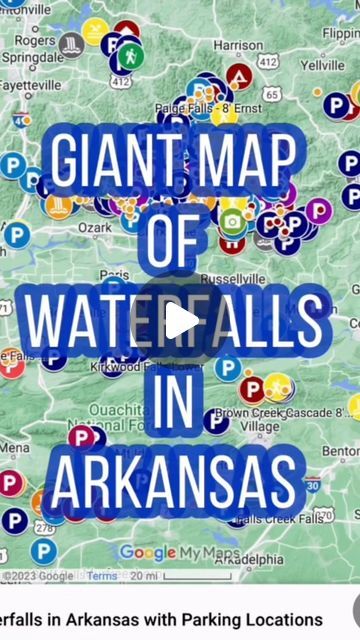 Waterfalls In AR & Other Cool Places on Instagram: "Map links for 100’s of falls in AR!   Waterfall map videos are in bio. Google map links for Waterfalls in AR are in the video description sections.  ✅ Roadside Falls ✅ Short Hikes ✅ Kid Friendly Falls ✅ Adventure Hikes ✅ Multi-fall Hikes ✅ Track links to follow ✅ Links for directions ✅ Something for everyone!  Find a fall!   . . . . . #waterfallsinarkansas #arkansaswaterfalls #waterfallsofarkansas #arkansas #ozarks #ozarknationalforest #ouachitas #ouachitanationalforest #explorearkansas #wonderfularkansas #arkaholic #visitarkansas #arambassadors #kidfriendly #adventuretime #leavenotrace #fyp" Arkansas Waterfalls Map, Arkansas Ozarks, Arkansas Waterfalls, Arkansas Road Trip, Ozark National Forest, Fall Hikes, Cool Places, Fall Hiking, Short Trip