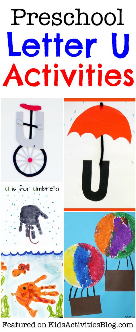 Letter U Preschool Crafts, U Crafts For Preschool Letter, Letter U Activities For Toddlers, U Crafts For Preschool, Letter U Activities For Preschool Crafts, Letter U Crafts For Preschoolers, Letter U Activities For Preschool, Letter U Craft, Letter U Activities