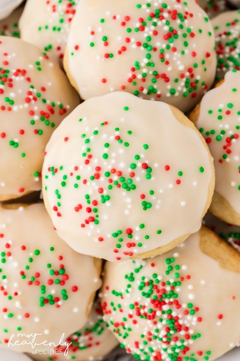 Recipe Ricotta, Ricotta Cookies Recipe, Christmas Desert, Italian Ricotta Cookies, My Heavenly Recipes, Fruit Salad With Pudding, Heavenly Recipes, Ricotta Cookies, Italian Christmas Cookies