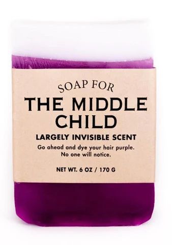 (1) whiskey river soap – Page 2 – A. Dodson's Middle Child Humor, Middle Child Syndrome, Whiskey River Soap, Funny Soap, Soap Slime, The Middle Child, Rubber Cement, Soap Colorants, Older Siblings