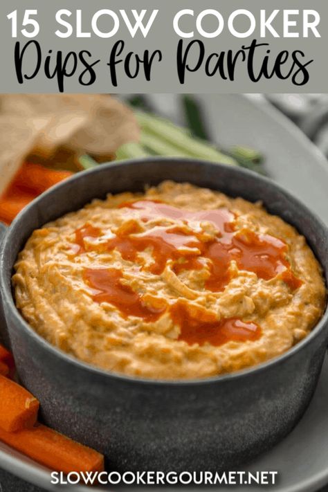 Warm Dips Crockpot, Slow Cooker Cheese Dip, Appetizer Dips Hot, Slow Cooker Dip Recipes, Warm Dip Recipes, Crockpot Snacks, Crockpot Party Food, Cheese Dip Crock Pot, Mini Crockpot Recipes