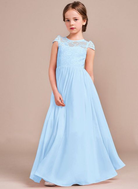 Blue Bridesmaid Dresses Kids, Flower Girl Dresses Light Blue, Light Blue Flower Girl Dresses, Simple Flower Girl Dresses, Beach Flower Girl Dresses, Wedding Planning Gifts, Gifts For Bride And Groom, Chiffon Flower Girl Dress, 2020 Outfits