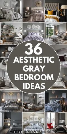 Gray Walls Bedroom Decor, Grey And Silver Bedroom, Modern Luxury Decor, Bedroom Modern Luxury, Gray Bedroom Ideas, Dark Gray Bedroom, Light Gray Bedroom, Grey Bedroom Ideas, Gray Bedroom Walls