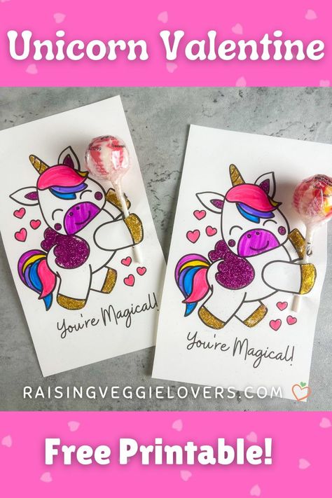 This Unicorn Valentine’s Day Card will make any unicorn lover happy! Download the free printable to get started. #valentine #valentinesday #diy #card #unicorn #kidscrafts #craft #artsandcraft #freeprintable Unicorn Valentine Cards Free Printable, Diy Unicorn Valentine Cards, Unicorn Valentines Cards, Unicorn Valentine Cards, Unicorn Crafts For Kids, Rainy Day Activities For Kids, Boredom Busters For Kids, Unicorn Valentine, Children Activities