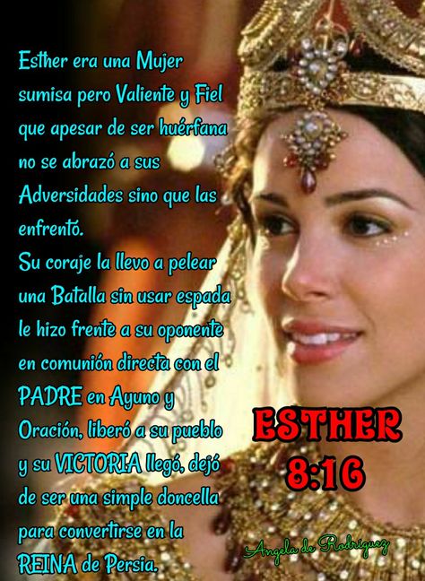 Reina Esther Queen Esther Bible Story, Queen Esther Bible, Esther Bible, Queen Esther, Jesus Return, Bible Women, Biblical Verses, For God So Loved The World, Lord And Savior