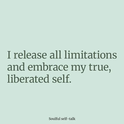 ✨ Embrace Your Freedom! 🌈 Today, let’s celebrate our liberation with powerful affirmations! Remember, you are free, unbound, and limitless! 💫✨ 🌟 I Am Free! I release what no longer serves me, embrace my choices, and step boldly into my authentic self. 💖✨ Every day is a chance to break free from limiting beliefs and soar to new heights. Surround yourself with uplifting energy, honor your journey, and manifest the life you truly desire! 🌈 Let’s build a community of empowerment and liberation!... I Release What No Longer Serves Me, I Am Authentic, Release Manifestation, Community Affirmations, Limiting Beliefs Affirmations, No Longer Serves Me, My Boundaries, Honor Yourself, I Am The Creator