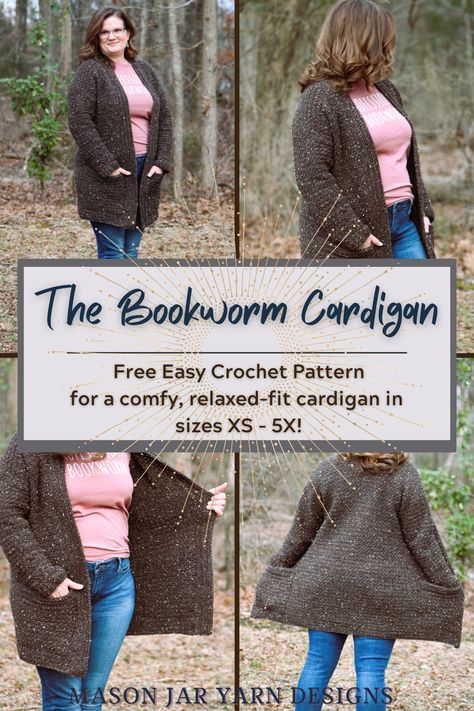 Couch Cardigan Crochet, Thick Crochet Cardigan, Free Crochet Sweater Patterns For Women Cardigans, Crochet Sweaters Cardigans, One Piece Cardigan Crochet, Light Cardigan Crochet Pattern, Crochet Sweaters & Cardigans, Oversize Crochet Cardigan, Slouchy Cardigan Crochet Pattern