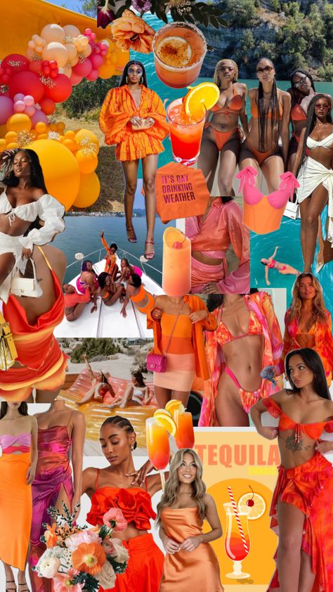 Tequila Sunrise Bachelorette 🌅🍹✨ #tequilasunrise #tequilasunrisebachelorette #bachelorette #bachinspo #bacheloretteparty #bachelorettepartytheme Tequila Sunrise Bachelorette, Bachelorette Outfit Themes, Summer Bachelorette Party, Mexico Bachelorette, Miami Bachelorette Party, Bachelorette Inspo, Tropical Bachelorette, Sunset Party, Bachelorette Party Weekend