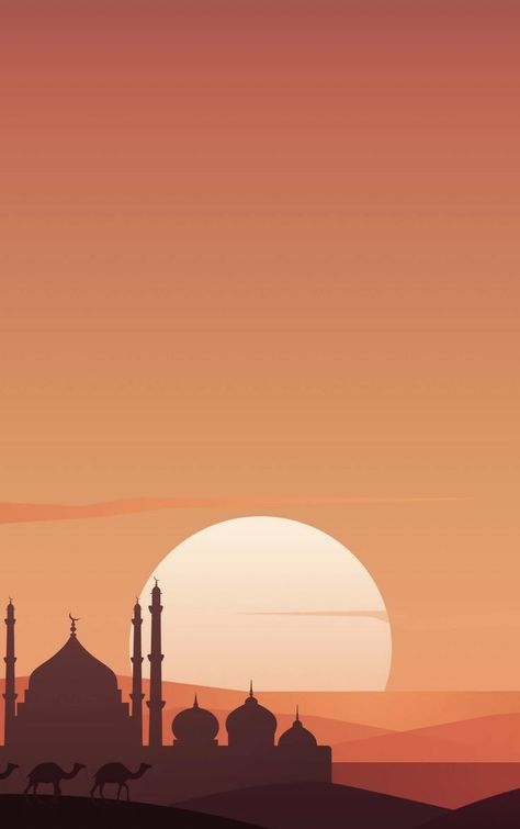 Mosque Illustration, Social Media Images Design, Illustration Landscape, Ramadan Poster, Islamic Wallpaper Hd, Landscape Concept, Abstract Art Painting Diy, Islamic Artwork, Background Wallpaper For Photoshop