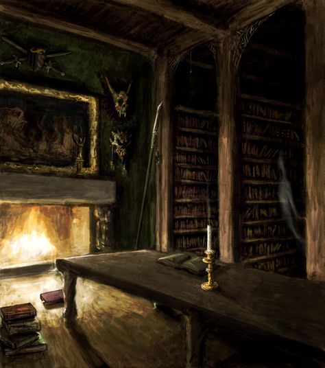 Haunted Library by LuckyMunky.deviantart.com on @DeviantArt Scary Library, Edith Finch, Moody Rooms, Haunted Library, Secret Lair, Ancient Library, House Library, Dystopian Fiction, Creepy Places