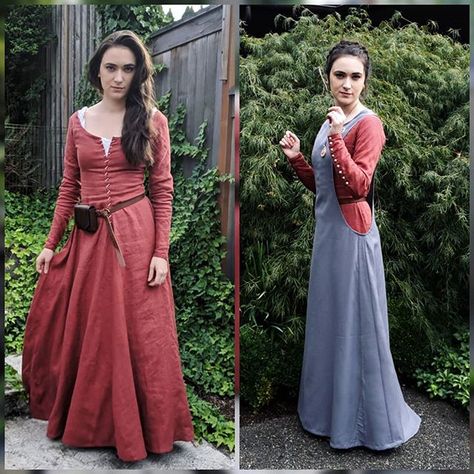 My first SCA garb. Witchy version and event version. For the kirtle I followed @morgandonner's tutorial, it worked marvelously! I kind of… Historical Bounding, Middle Ages Clothing, Medieval Peasant, History Bounding, Medieval Costumes, Medieval Fair, Costume Inspirations, Sca Garb, Medieval Festival