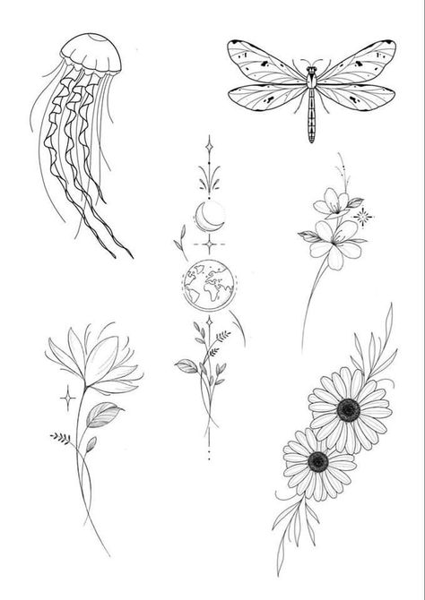 Flash Art Tattoos, Tato Flash, Tato Minimal, Small Girly Tattoos, Petit Tattoo, Flash Tattoo Designs, Cute Little Tattoos, Fish Tattoo, Phoenix Tattoo