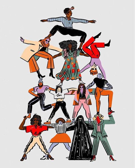 Let's step into a world where art transforms our society! Our collection of equality illustrations is a canvas of change, diversity, and unity. Equality Illustration, Feminism Art, Arte Alien, Illustration Ideas, International Women’s Day, Feminist Art, Woman’s Day, Powerful Women, Ladies Day