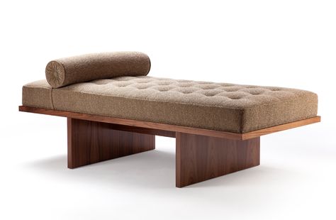 Click here to view larger image Daybed Design, Upholstered Chaise Lounge, Upholstered Chaise, Japanese Minimalism, Dining Stools, Office Seating, Side Table With Storage, Sofa Side Table, Living Table