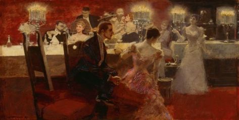 Victorian Dining Etiquette: Common Sense Advice for Eating in Company Georges Bizet, Classical Paintings, Masked Ball, Rennaissance Art, Store Logo, Tainan, Wall Papers, A4 Poster, European Art