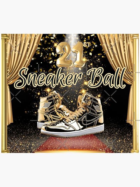 "Sneaker Ball Invitations  Sneaker Ball Backdrop Sneaker Bowling Ball Gala Sneakers Sneaker Ball Invitation Ideas Printable Sneaker ball invitations" Tapestry for Sale by TubbyCakes Sneaker Ball Invitation, Ball Invitation, Sneakerhead Gifts, Sneakerhead Room, Sneaker Ball, Suits And Sneakers, Sequin Suit, Gala Party, Buy Sneakers