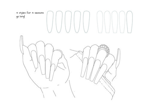 French to the claws. �� A new nail art sketchbook with page after page of tons of new ideas for nail art. Perfect for any nail art enthusiast. Nails Sketch, Printable Nail Art Templates, Printable Nail Art Practice Sheet, Nail Templates, Book Nail Art, Printable Nail Art, Nail Art Courses, Makeup Charts, Draw Hands