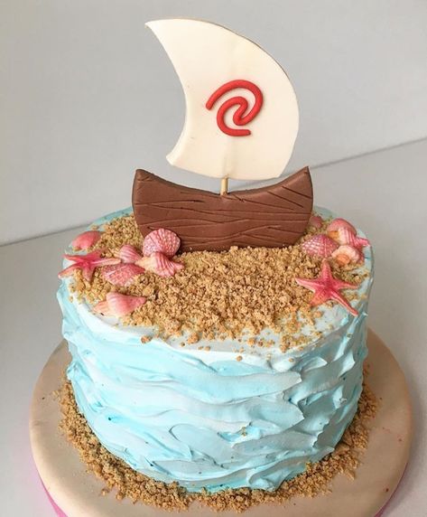 Moana Smash Cake Ideas, Easy Moana Cake, Diy Moana Cake, Moana Birthday Cake Simple, Moana Birthday Party Ideas Cake, Moana Birthday Cakes, Moana Smash Cake, Moana Birthday Cake Ideas, Moana Cake Ideas