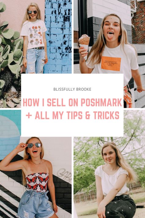 How To Sell Clothes, Poshmark Packaging, Sell On Poshmark, Selling Clothes Online, Reselling Clothes, Resale Clothing, Thrifted Outfits, Gain Followers, Posh Party