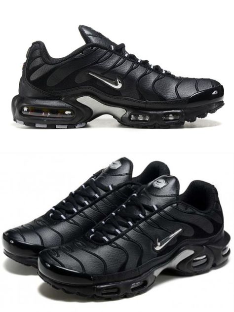 Tn Shoes, Nike Air Max Plus Schwarz, Nike Air Max Terrascape 90 Black, Black Breathable Nike Air Max For Streetwear, Cool Nike Shoes, Nike Air Max Plus Terrascape, Black Fade-resistant Nike Air Max, Sneakers Jordans, Kids Running Shoes