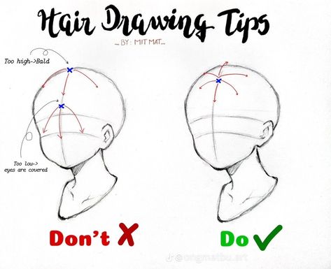 Hair Drawing Tips, Draw Head, Materi Bahasa Jepang, Drawing Hair Tutorial, Draw Hair, Body Drawing Tutorial, Hair Drawing, Creative Drawing Prompts, Seni Dan Kraf