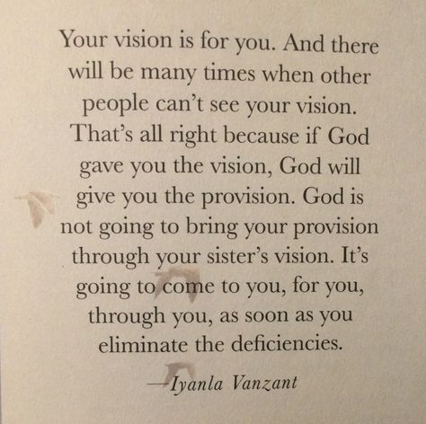 God Gave You The Vision, When God Gives You A Vision, Gods Vision For My Life, Hold On To Your Vision, 21 Days Of Prayer, Vision Quotes, How To Help Nausea, Vision 2024, Iyanla Vanzant