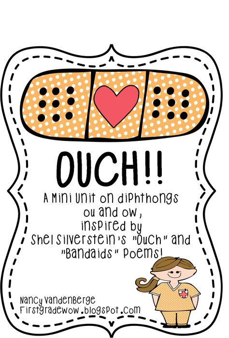 OUCH! A Study on ou and ow! Ou And Ow Activities Free, Ou Sound Activities, Ow Ou Activities, Ou Ow Activities, Dipthongs Activities Free, Ou Words, First Grade Words, Vowel Digraphs, First Grade Phonics