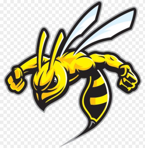 Wasp Sting, Bee Mascot, Bug Cartoon, Wasp Stings, Logo Animal, Logo Clipart, Logo Design Inspiration Creative, Bee Illustration, Esports Logo