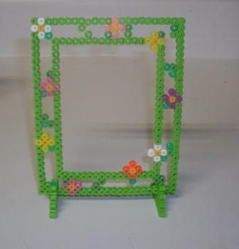 Completed Project: Perler Bead Frames Picture #1 Cool Frames, Bead Templates, Bead Frames, Easy Perler Bead Patterns, Melty Bead Patterns, Pearl Beads Pattern, 3d Perler Bead, Diy Perler Bead Crafts, Perler Bead Templates