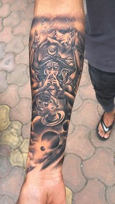 Tattoo Designs Men Mahadev, Mahadev Portrait, Bholenath Tattoo, Maha Dev, Tattoo Machine Art, Mandala Tattoo Men, Kali Tattoo, Trishul Tattoo Designs, Hanuman Tattoo