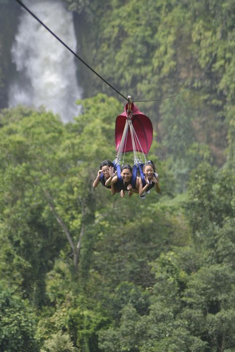 Zipline at Seven Falls, Lake Sebu Lake Sebu, Seven Falls, Bucket List Vacations, Autumn Lake, Philippines Travel, Skydiving, Southeast Asia, Dream Life, Wind Sock